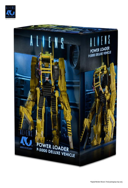 Detalle frontal del Power Loader de Alien con brazos articulados y estructura mecánica realista
