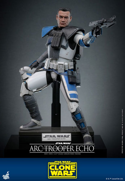Figura articulada 1/6 Arc Trooper Echo con armadura detallada y rifle