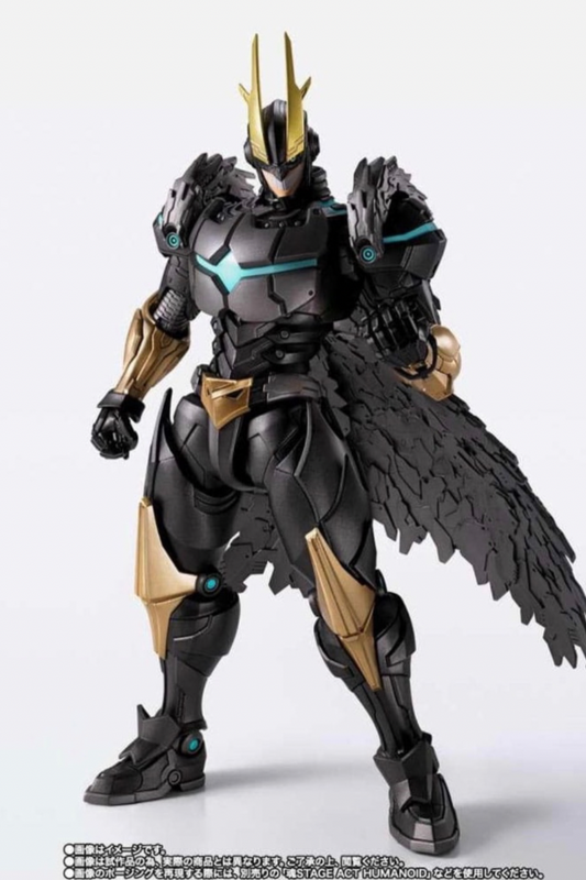 Armored All Might S.H.Figuarts Tamashii Nations posando con armadura completa.