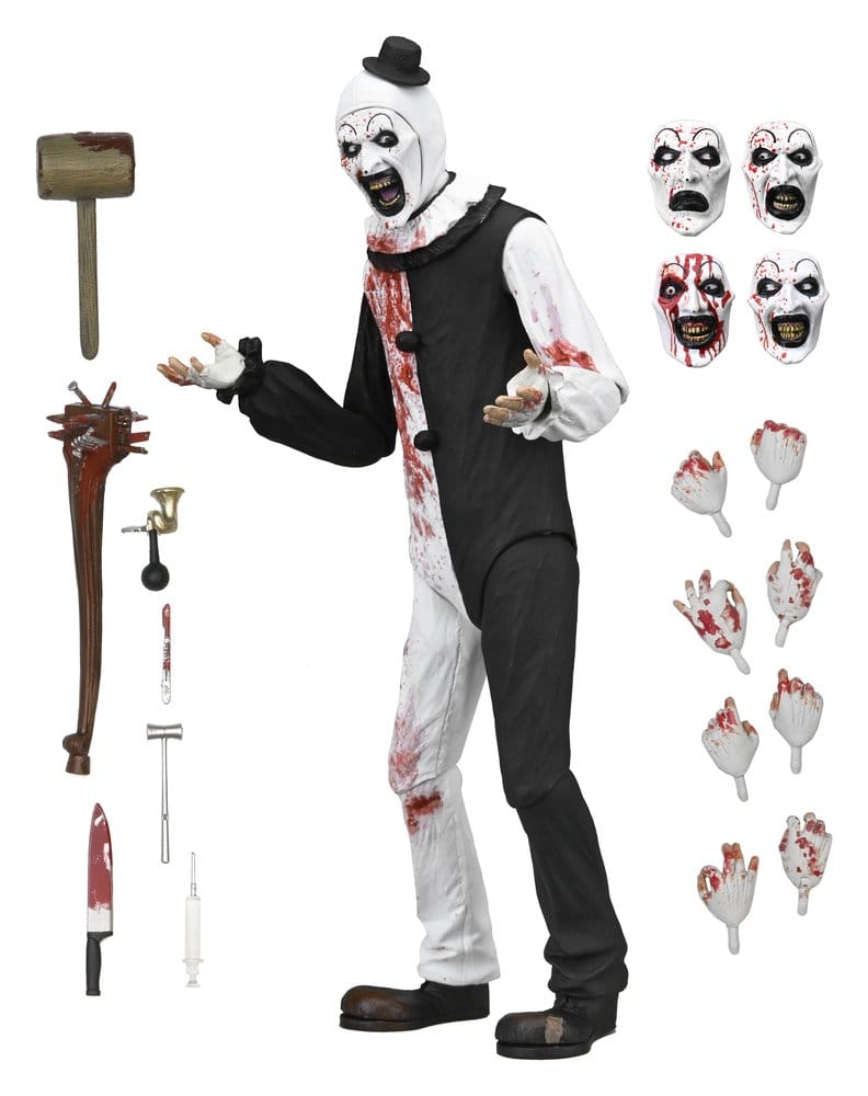 Figura Ultimate Art the Clown Blood Splattered NECA con detalle sangriento