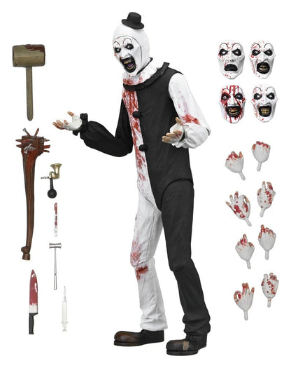 Figura Ultimate Art the Clown Blood Splattered NECA con detalle sangriento
