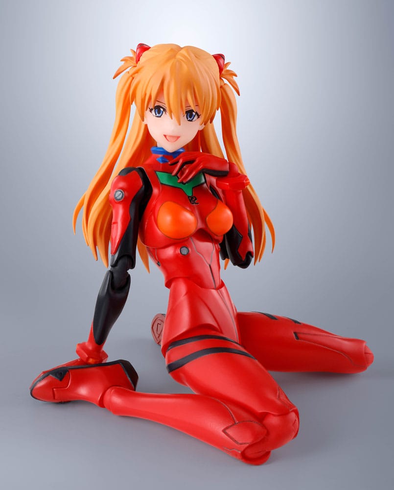 Accesorios y rostros intercambiables de la figura Asuka Shikinami Evangelion