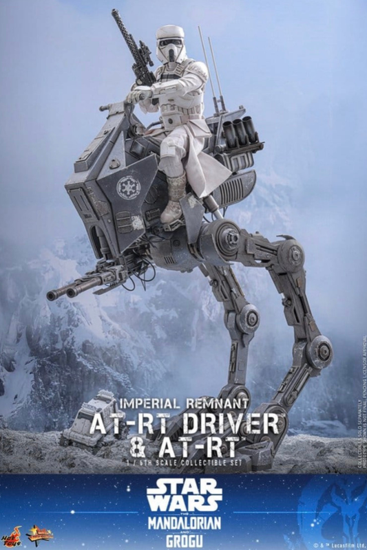 Set completo AT-RT Driver y vehículo AT-RT Hot Toys escala 1/6 Star Wars The Mandalorian & Grogu