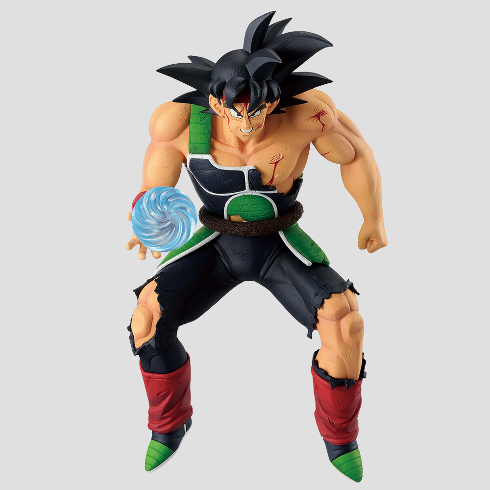 Detalle esfera energética figura Bardock Dragon Ball.