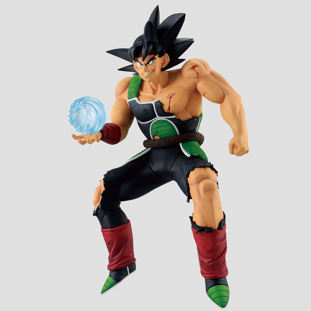 Figura oficial Bardock Bandai Ichibansho atacando.