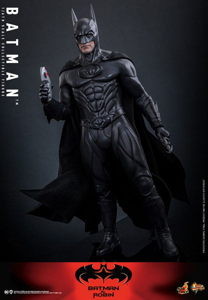 Detalle de los rostros inferiores intercambiables del Batman Movie Masterpiece.