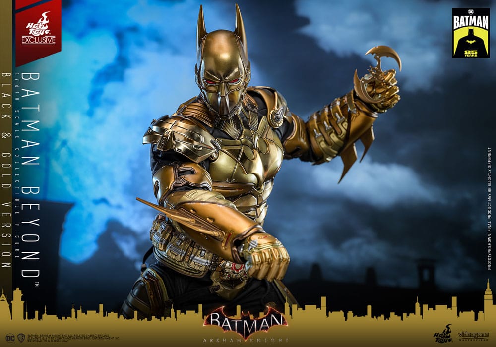 Accesorios de la figura Batman Beyond Black & Gold Version Hot Toys escala 1/6