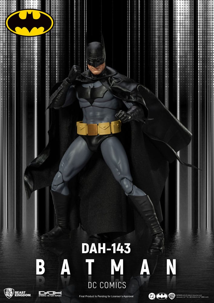 Figura coleccionista Batman Dynamic 8ction con capa y manos intercambiables
