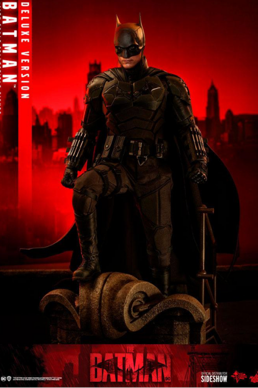 Figura articulada Batman Deluxe Version Hot Toys con base iluminada