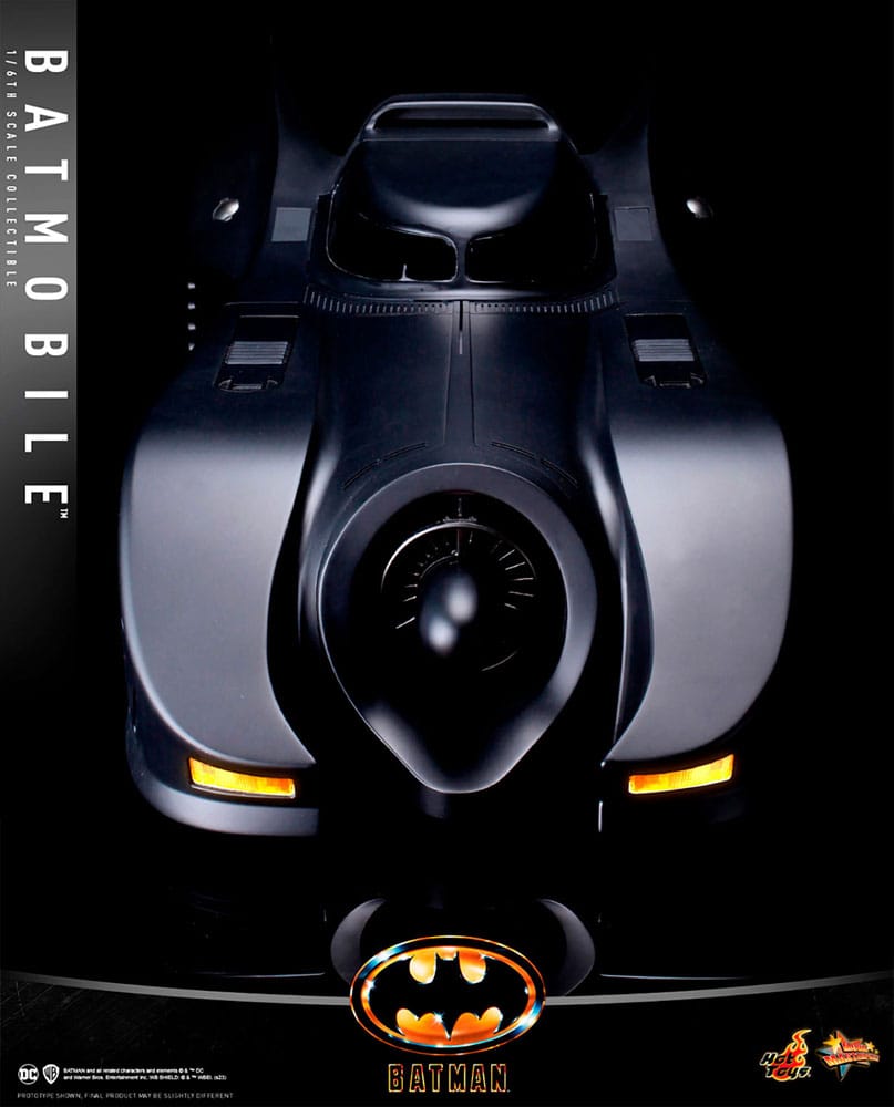 Vehículo Batmóvil de 1989 con acabados premium y luces LED – Hot Toys