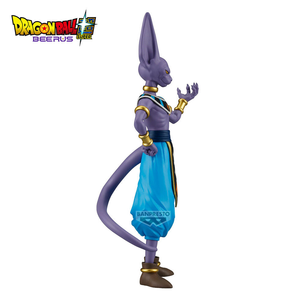 Figura Beerus Dragon Ball Super Banpresto detalle lateral colección anime