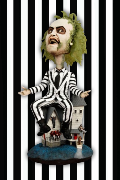 Figura Beetlejuice Head Knocker 20 cm NECA Bitelchús colección