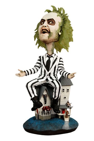 Figura Beetlejuice cabezón Head Knocker NECA personaje Beetlejuice