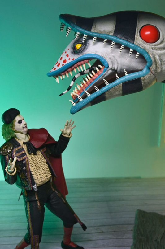 Pack 2 figuras Ultimate Beetlejuice Matador y Sandworm 18 cm de NECA