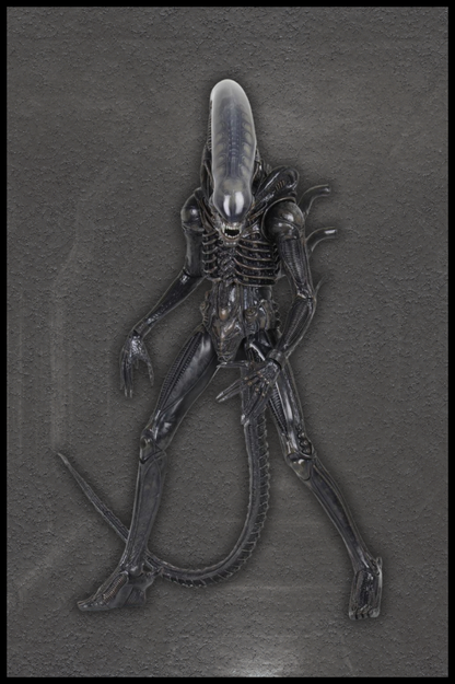 Vista lateral de Big Chap – figura Alien edición aniversario