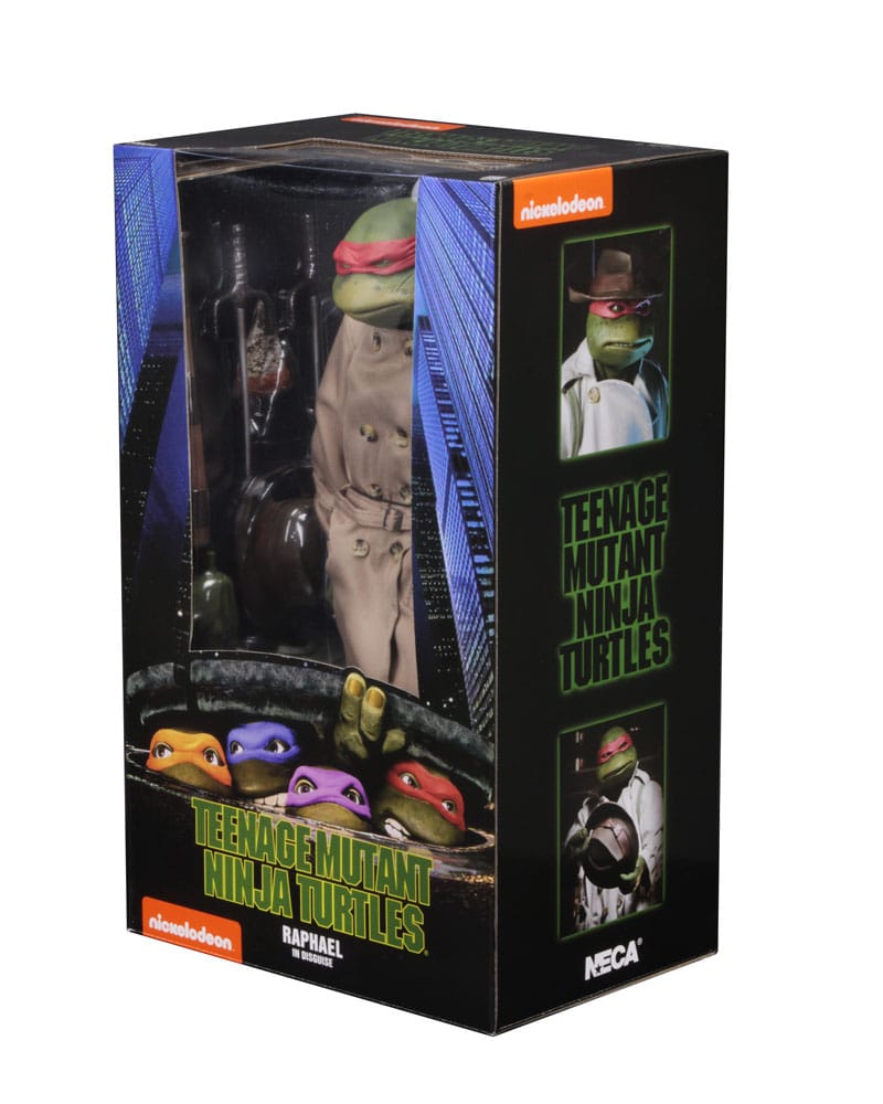 Caja con ventana de la figura Raphael Disguise NECA escala 1/4