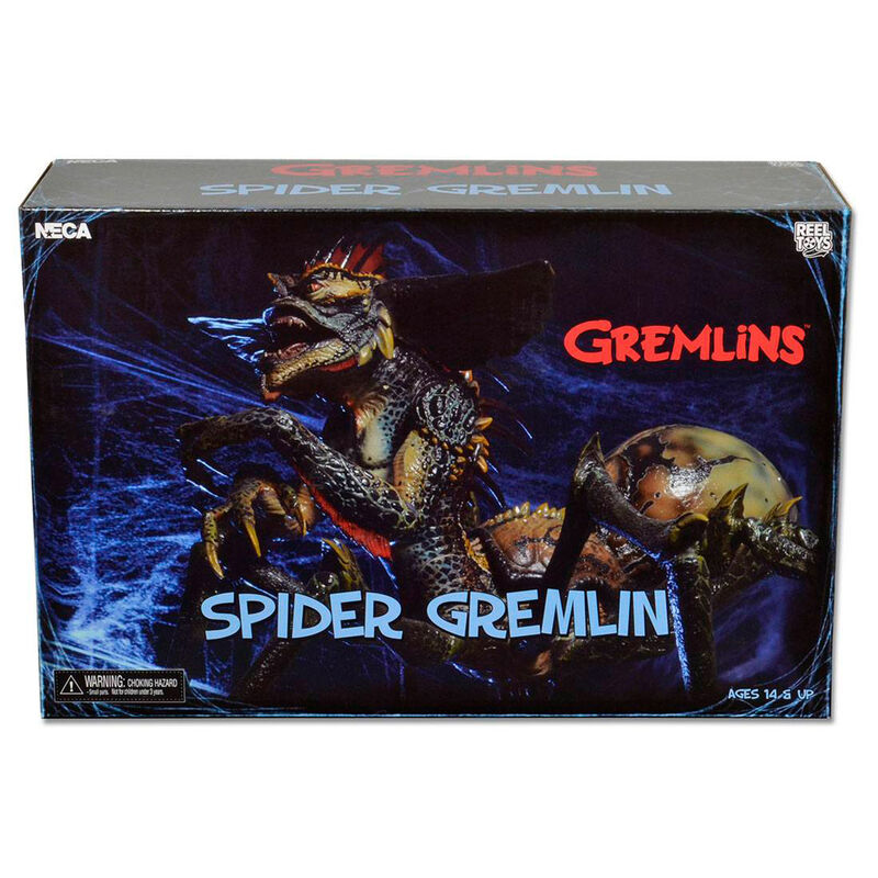 Caja de presentación Spider Gremlin NECA con diseño original de Gremlins 2.