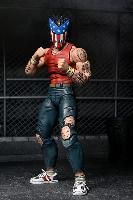 Figura Casey Jones Bodycount NECA Ultimate 18 cm con accesorios.