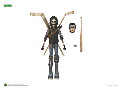 Figura articulada Casey Jones Ultimate NECA con accesorios de hockey inspirada en TMNT 2012