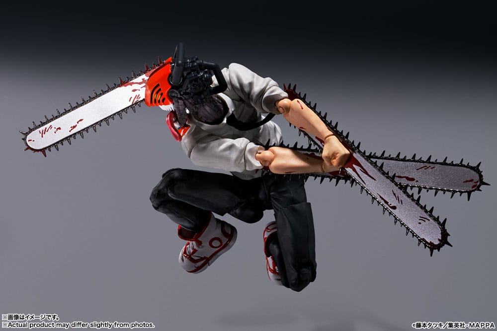 Figura coleccionable Chainsaw Man S.H. Figuarts con accesorios intercambiables.