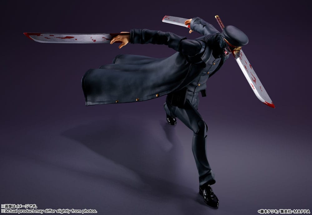 Figura coleccionable Samurai Sword S.H. Figuarts con espadas detalladas.