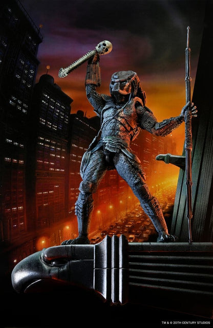 City Hunter NECA Poster Series base gárgola rascacielos detalle