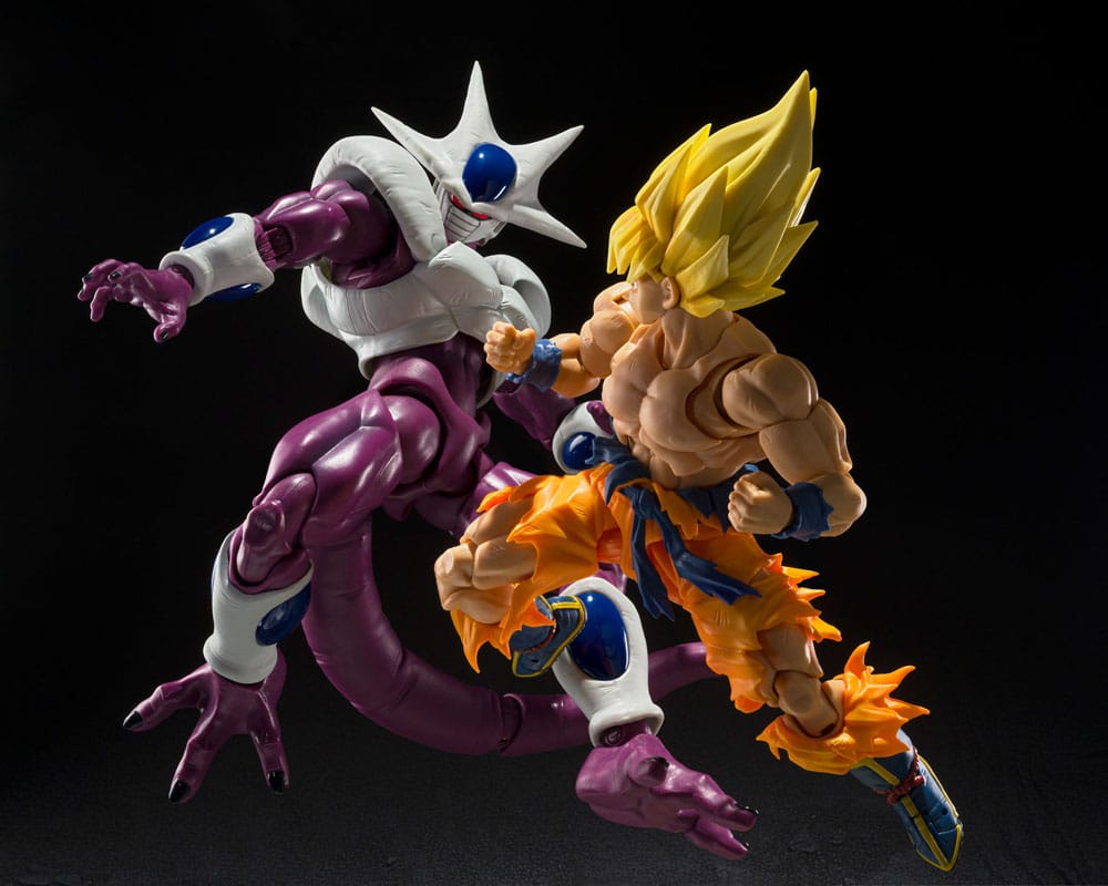 Figura Cooler S.H.Figuarts con efecto de batalla contra Goku