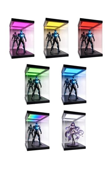 VITRINA PARA FIGURAS 1/6 HERO STAGE SHINE AND SLIDE ACRÍLICO LED