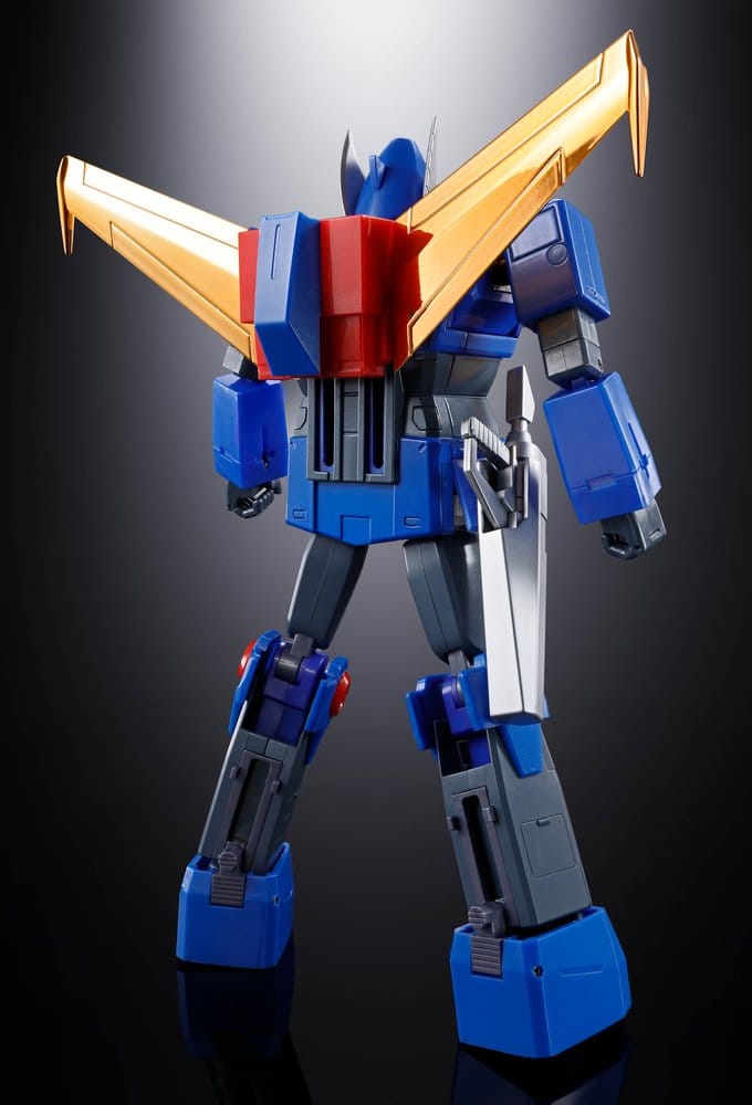 Figura robot Daioja en pose dinámica con accesorios Soul of Chogokin