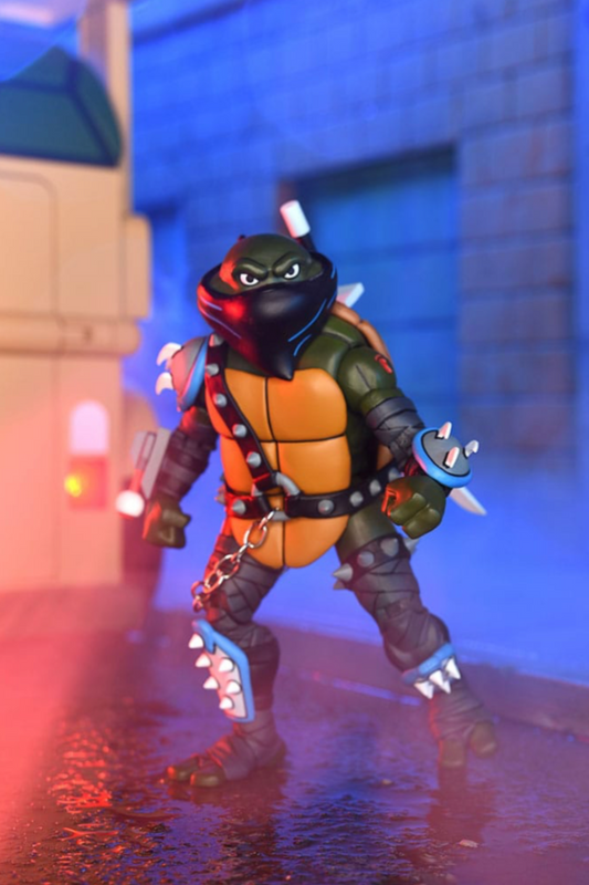 Figura Ultimate Dark Leo de NECA – Tortugas Ninja 18 cm con accesorios