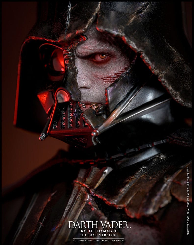 Figura Darth Vader con base expositora LED y capa dinámica – Edición Deluxe Star Wars