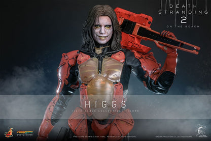 Accesorios incluidos de la figura Higgs Hot Toys Death Stranding 2