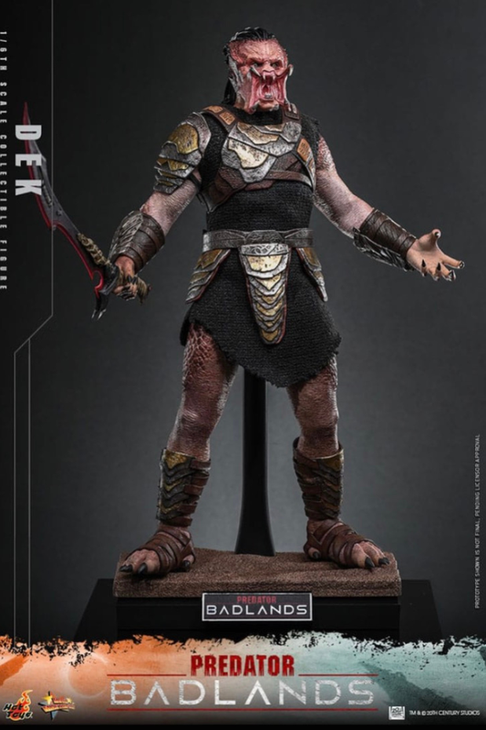 Figura Dek Hot Toys Predator Badlands escala 1/6 vista frontal