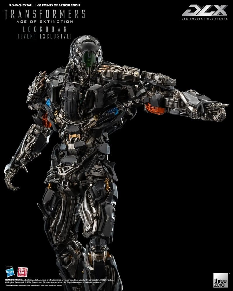 DLX Lockdown HEO Exclusive con accesorios Threezero Transformers