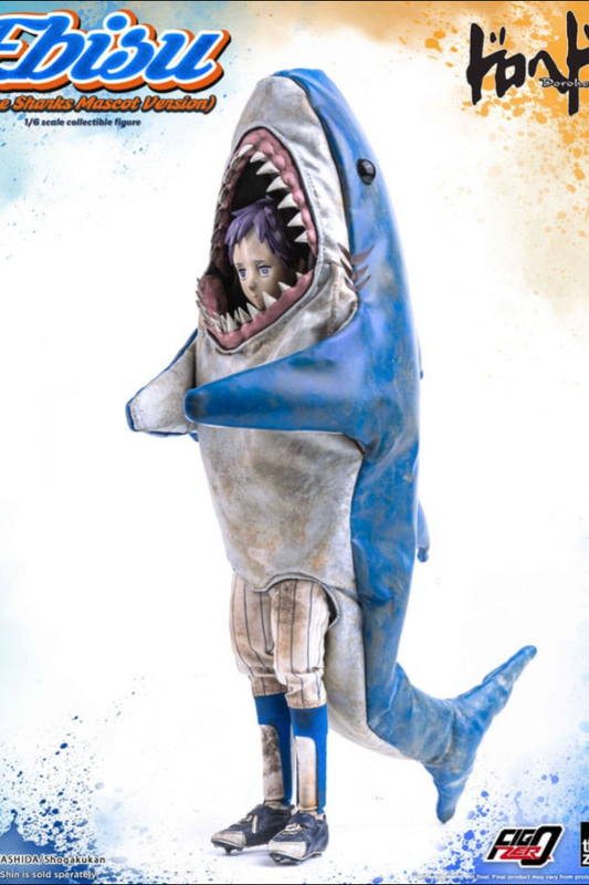 Figura de Ebisu en traje de tiburón Peace Sharks de Threezero, escala 1/6, anime Dorohedoro