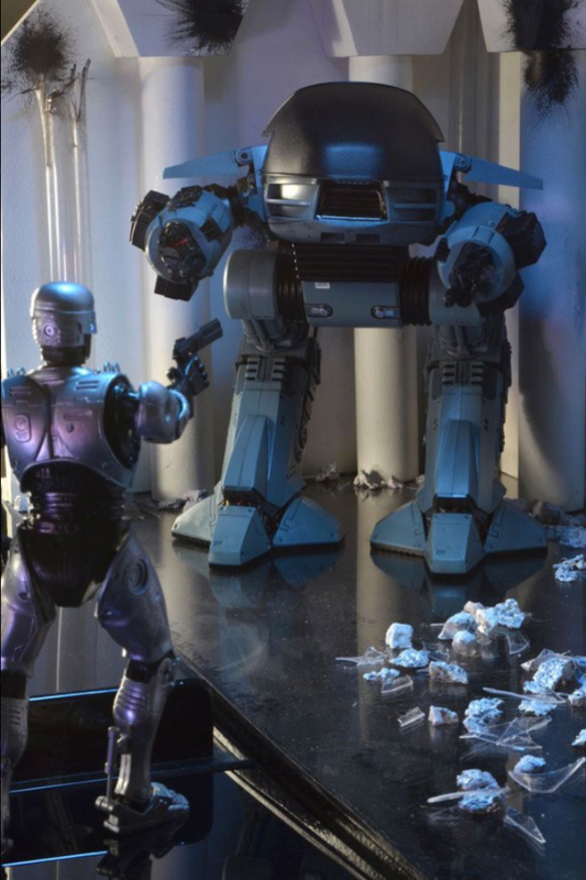 Figura articulada ED-209 con sonido NECA RoboCop 25 cm.