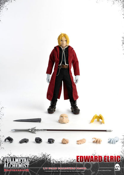 Figura Edward Elric con capa de tela roja – FigZero