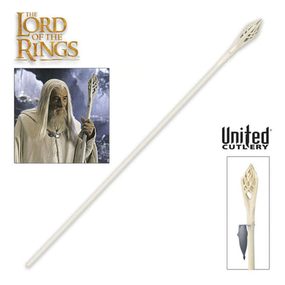 Staff of Gandalf the White réplica 1/1 con licencia oficial de United Cutlery