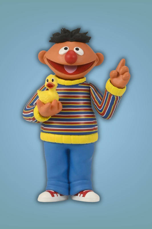 Figura Ernie Toony Classics 15 cm NECA Sesame Street Barrio Sésamo