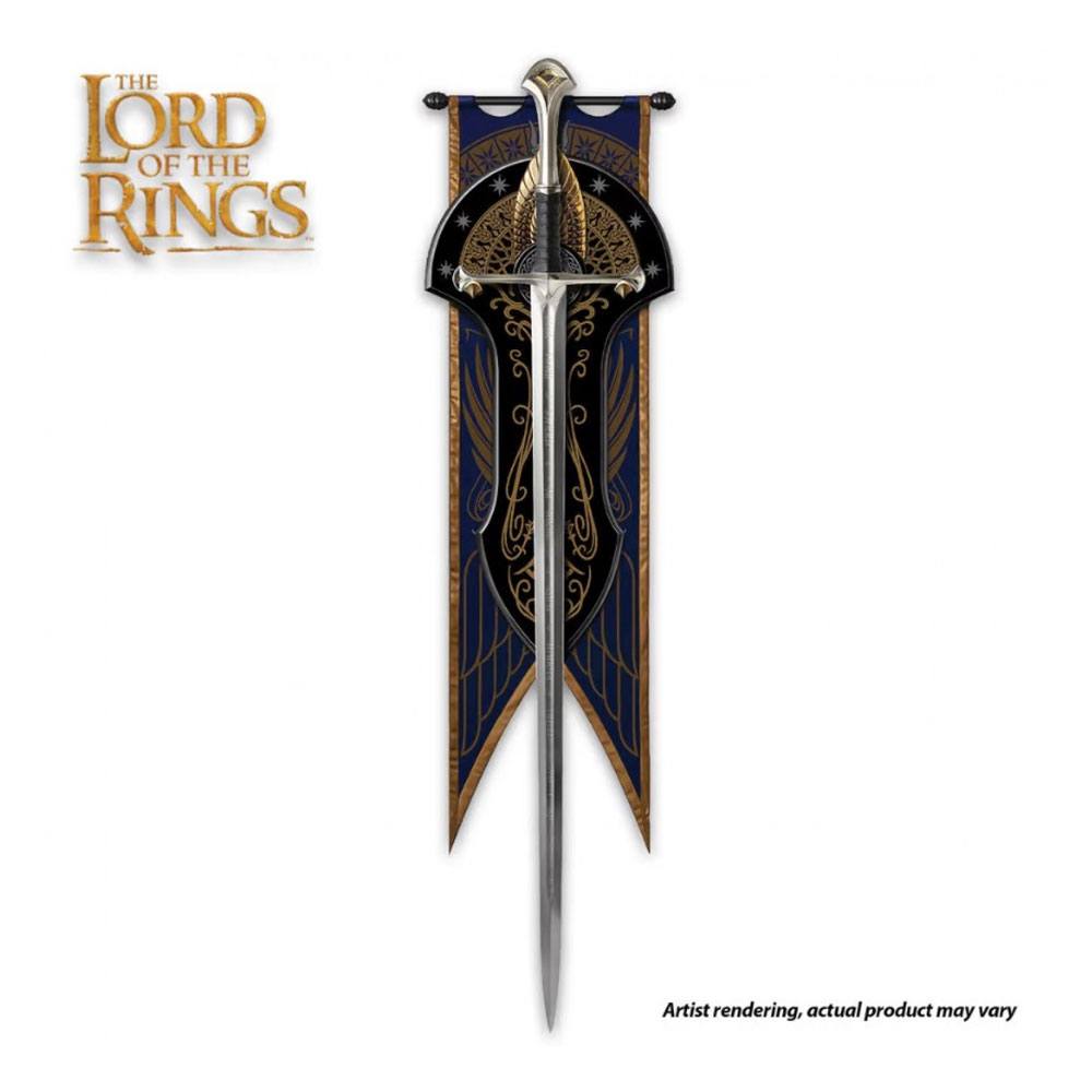 Espada Andúril Museum Collection réplica con expositor United Cutlery LOTR