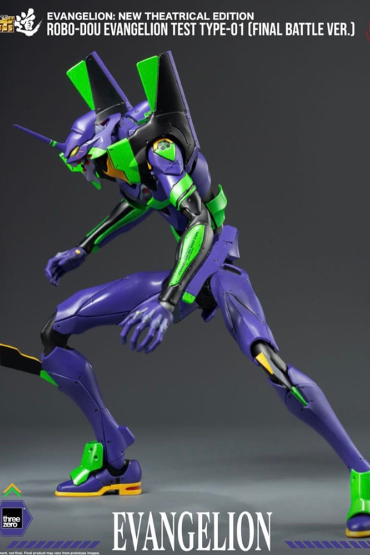 Figura Evangelion Test Type-01 Threezero Robo-Dou Final Battle Version 25 cm pose frontal