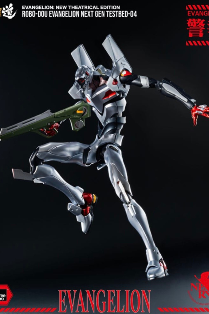 Figura Evangelion Testbed-04 ROBO-DOU de Threezero de 25 cm.