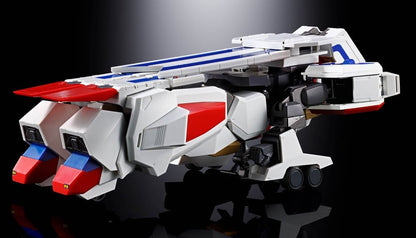 Figura King Exkaiser en modo vehículo transformación Soul of Chogokin