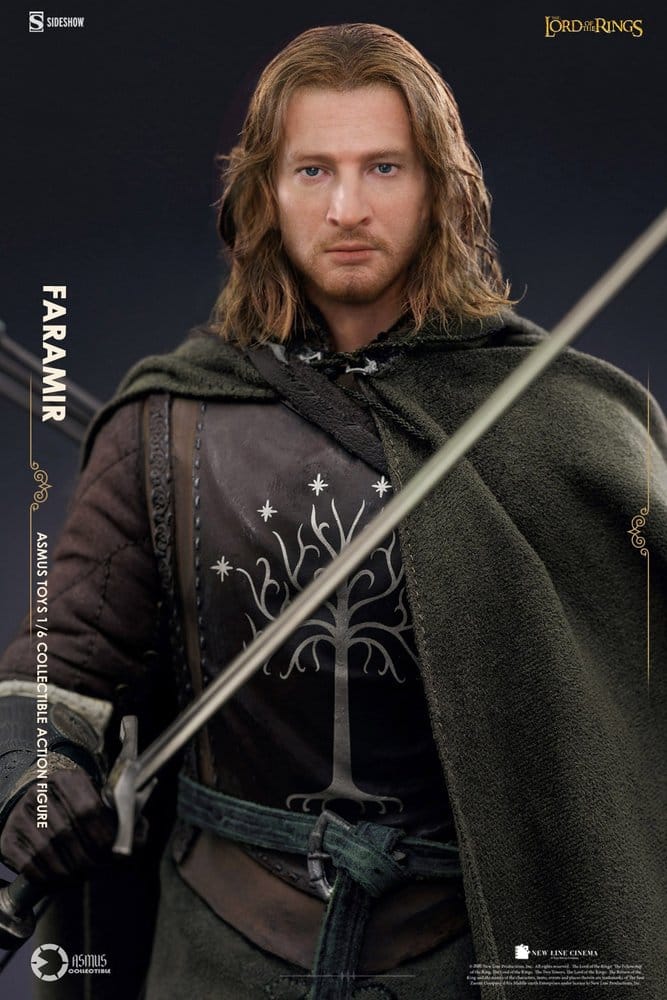 Figura articulada Faramir de Asmus Collectible con espada y capa verde