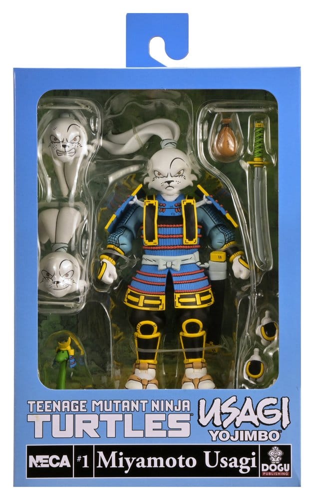 Figura articulada de Usagi Yojimbo Ultimate de NECA con accesorios inspirada en TMNT.