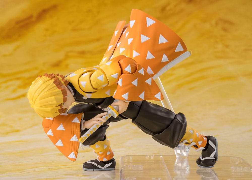 Figura Zenitsu con poses de ataque y katana – Kimetsu no Yaiba Figuarts