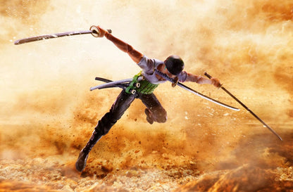 Accesorios y espadas incluidos con la figura de Zoro – One Piece Romance Dawn