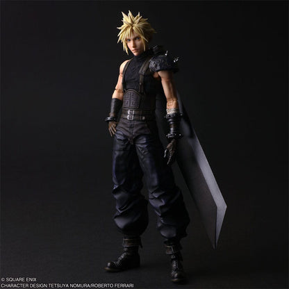 Figura articulada Cloud Strife con espada Buster Sword Play Arts Shin.