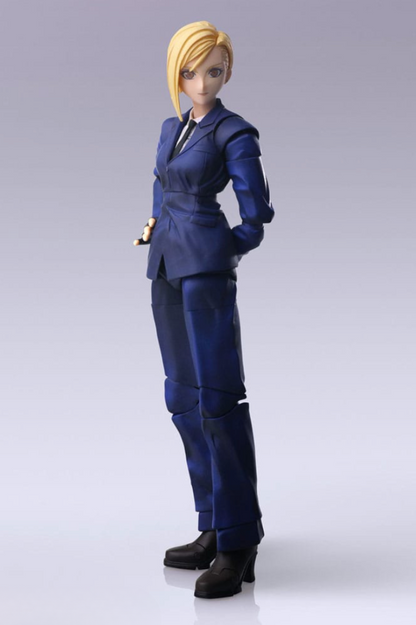 Figura Elena Final Fantasy VII Bring Arts 14 cm en traje con corbata.