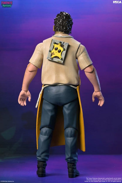 Figura Leatherface de Fortnite con motosierra y mochila Prized Peel